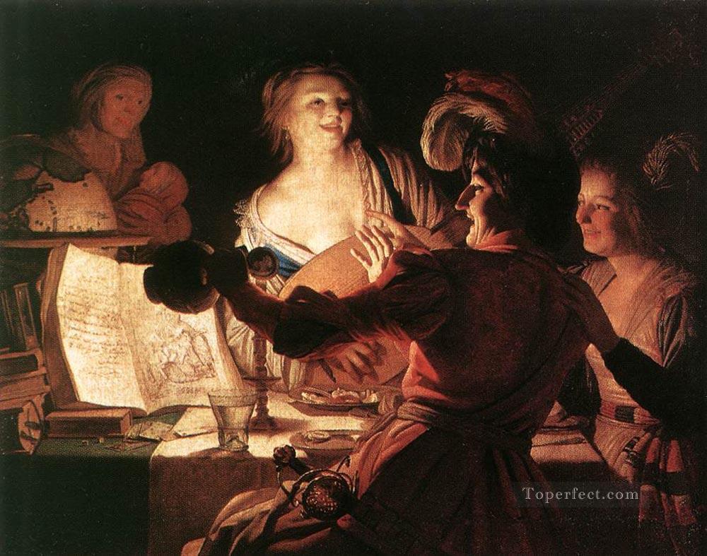 The Prodigal Son 1623 nighttime candlelit Gerard van Honthorst Oil Paintings